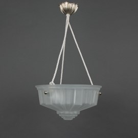 French Art Deco Hanging Lamp Geometrique
