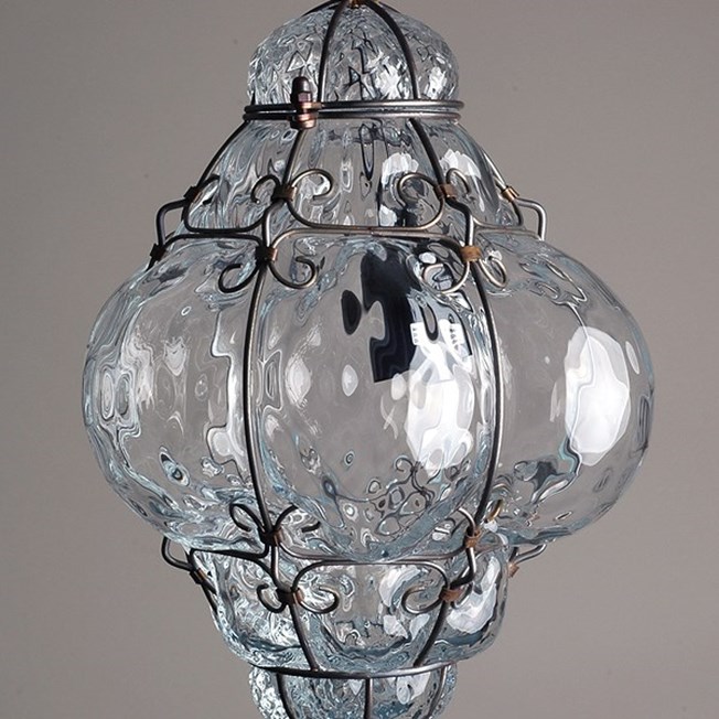 Detail Venetian Hanging Lamp Small Bellezza Transparent