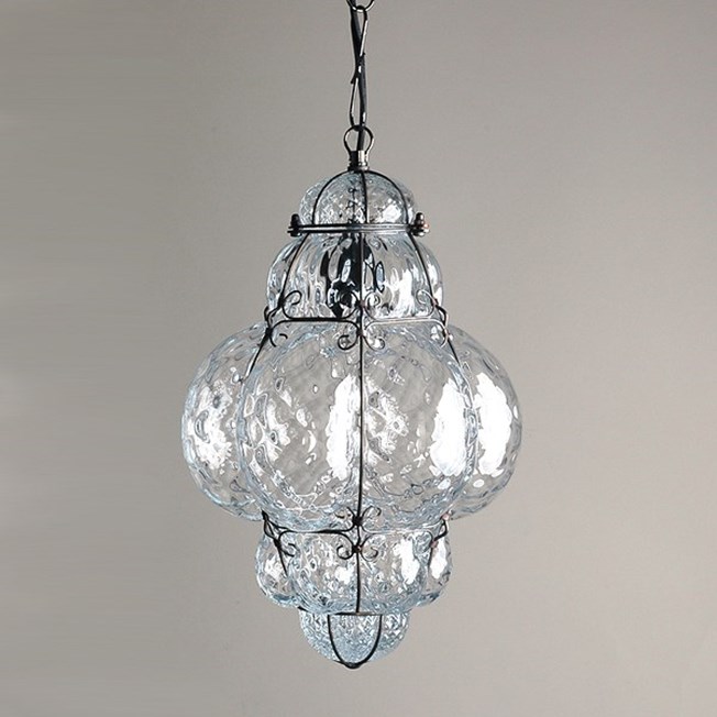 Venetian Hanging Lamp Medium Bellezza Transparent
