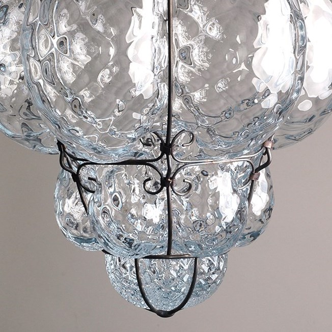 Detail Venetian Hanging Lamp Medium Bellezza Transparent
