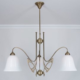 Victor Horta 3-light Chandelier Elegance