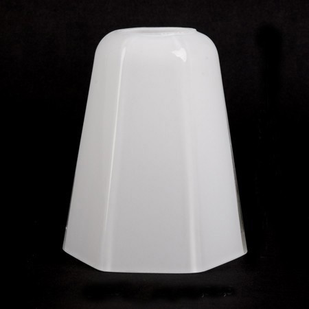 Glass shade Hexagon Opal white