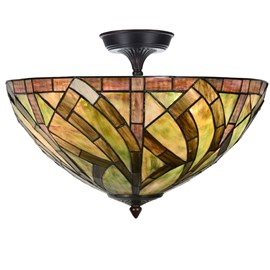 Tiffany Elongated Ceiling Lamp Willow