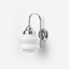 Wall Lamp Small Top Meander Chrome
