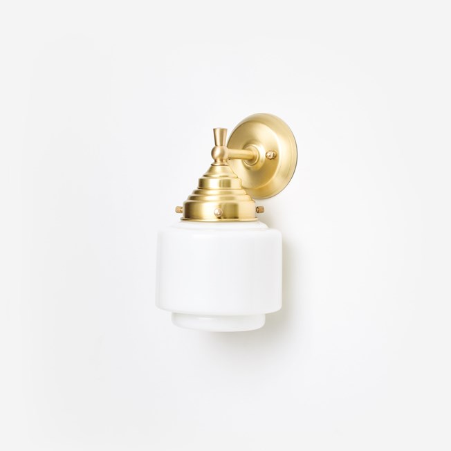 Wall Lamp Stepped Cylinder Small Royal Brass