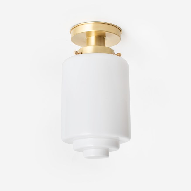 Ceiling Lamp Stepped Cylinder Medium 20's Brass