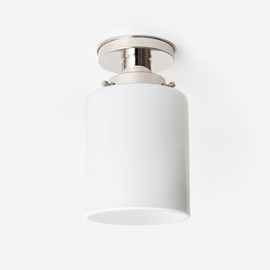 Ceiling Lamp Sleek Cylinder 20's Nickel
