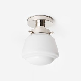 Ceiling Lamp High Button 20's Nickel