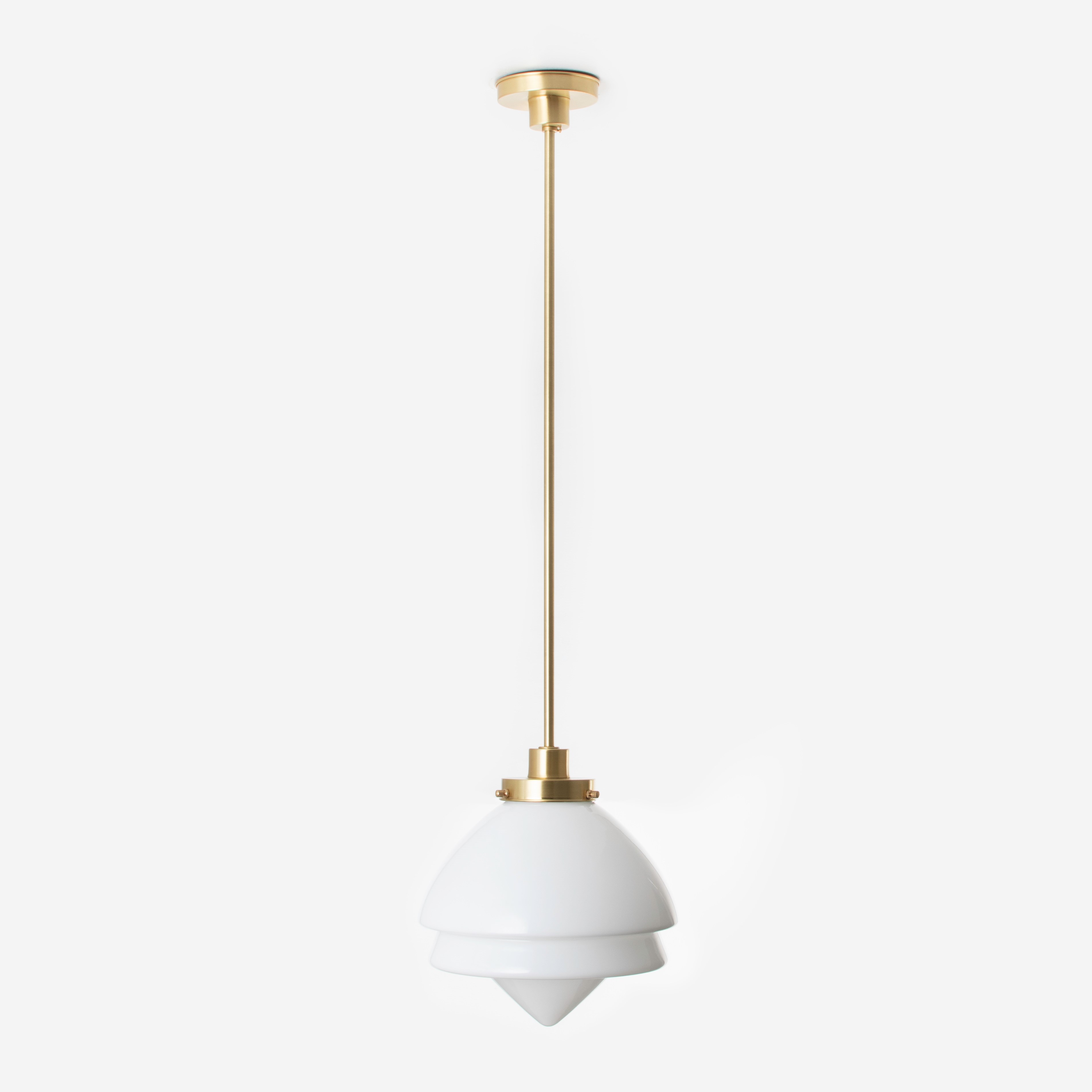 Pendant Lamp Art Deco Punt Large 20's Brass