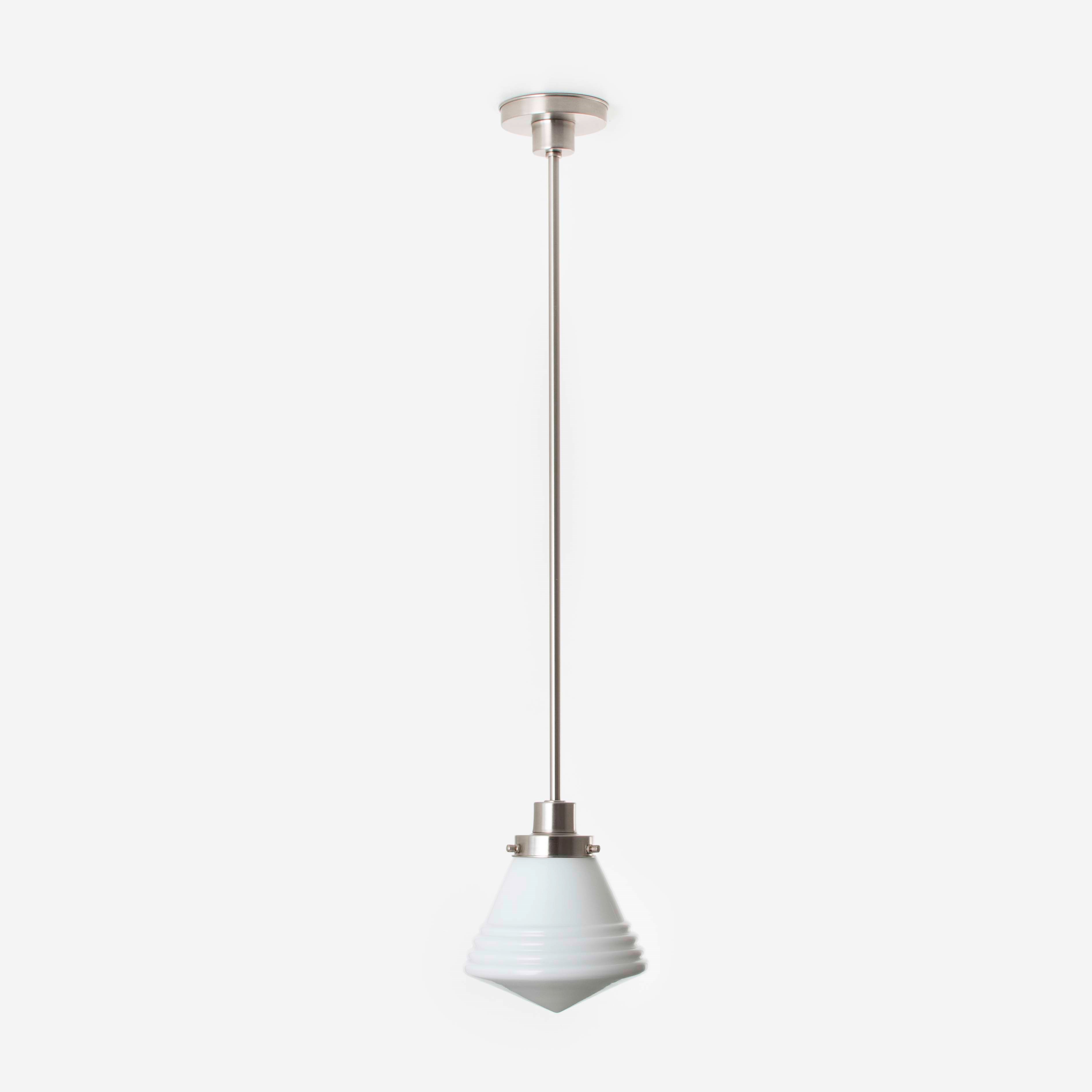 Pendant Lamp Luxe School Small 20's Matt Nickel