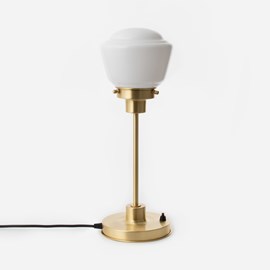 Slim Table Lamp High Button 20's Brass