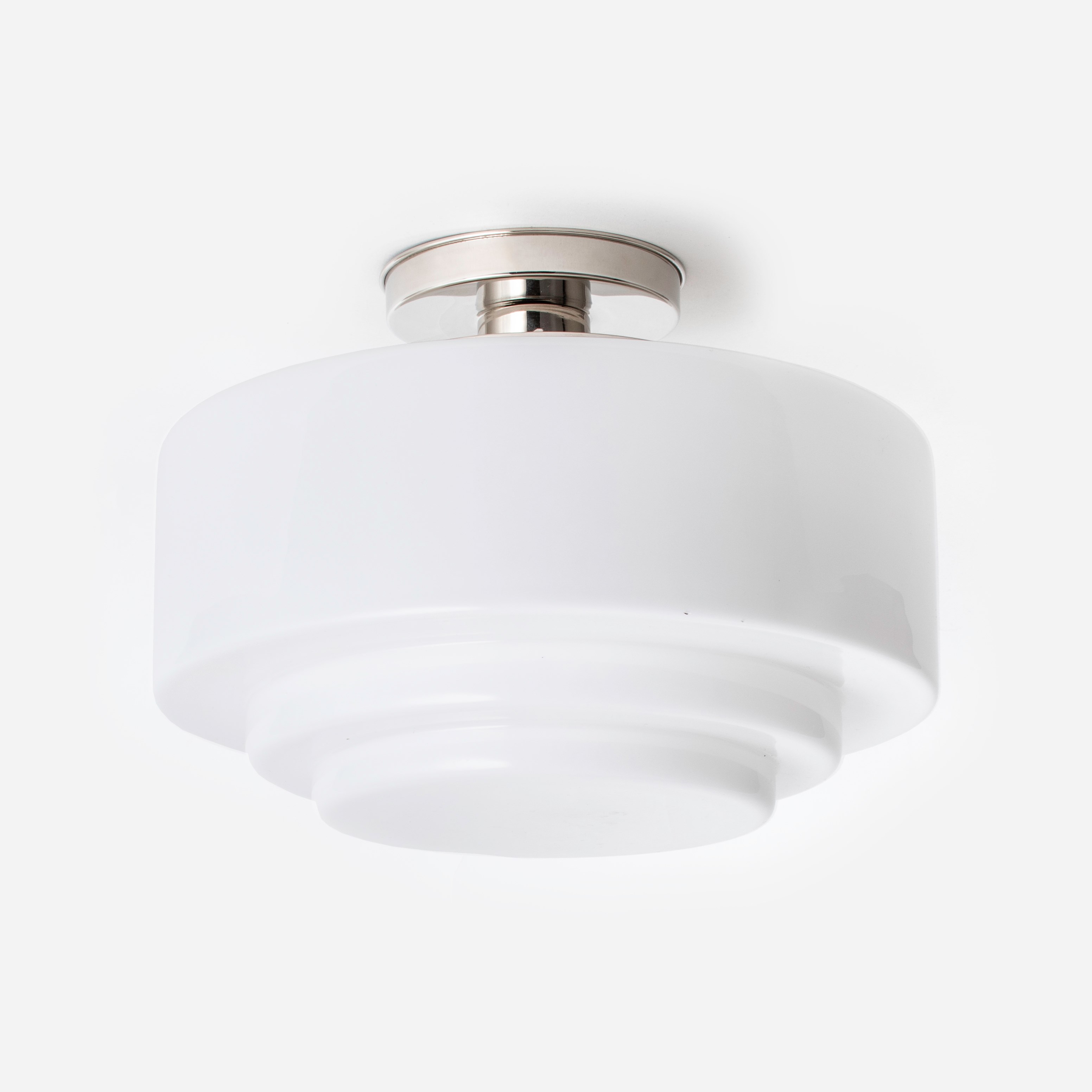 Ceiling Lamp Stepped Ø 35 20's Nickel