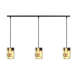 3 x Tiffany Mondrian with Pendant to ceiling beam