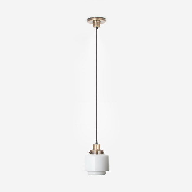 Hanging lamp on cord Getrapte Cilinder Small 20's Bronze