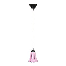 Tiffany Hanging Lamp on a cord Liseron Pink