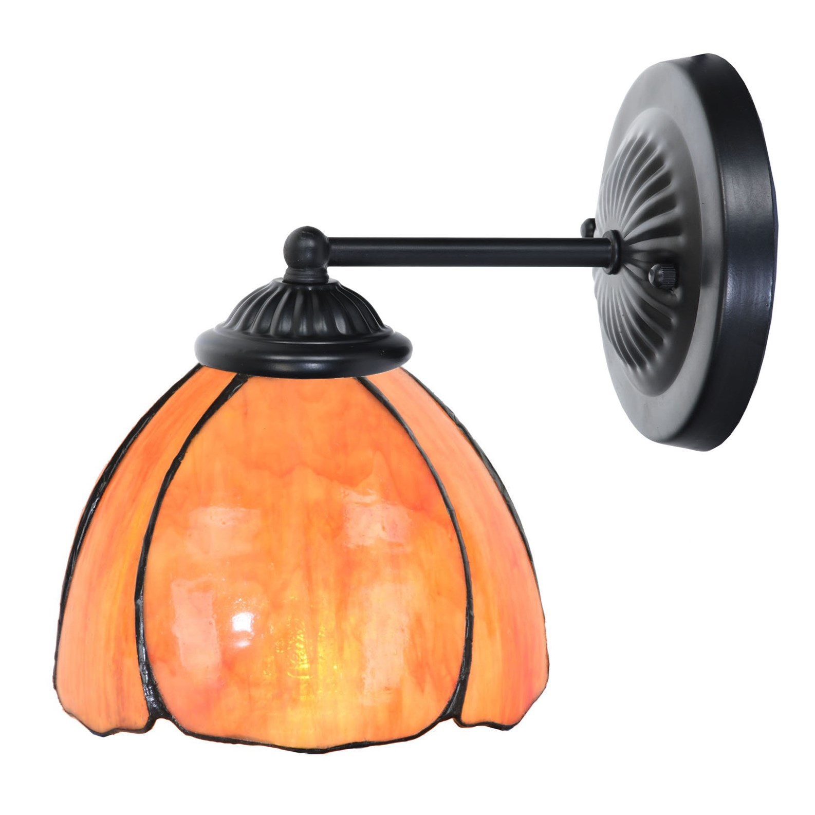 Tiffany wall lamp black with Tulipa