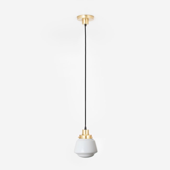 Hanging lamp on cord High Button 20's Brass