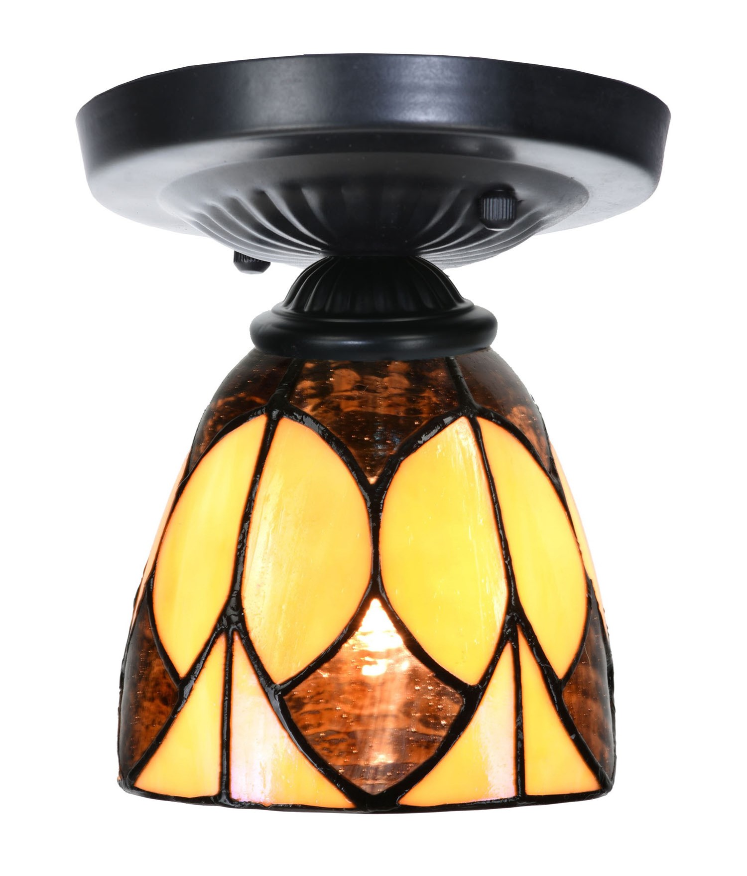 Tiffany ceiling lamp black with Parabola Small
