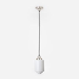 Hanging lamp on cord Getrapte Cilinder Medium 20's Matt nickel