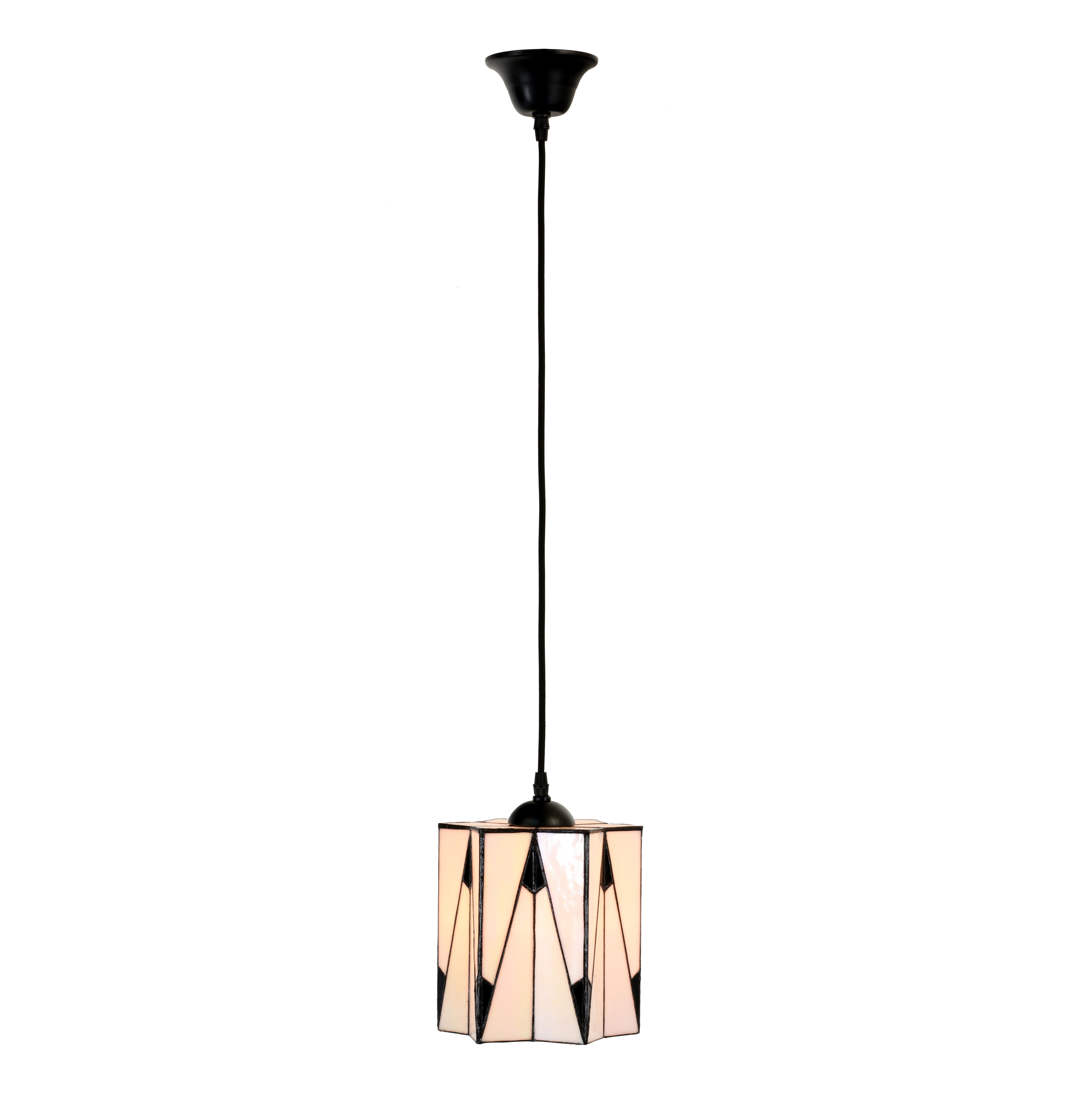 Tiffany hanging lamp on cord French Art Deco