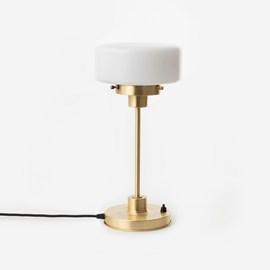 Slim Table Lamp Low Cilinder 20's Brass