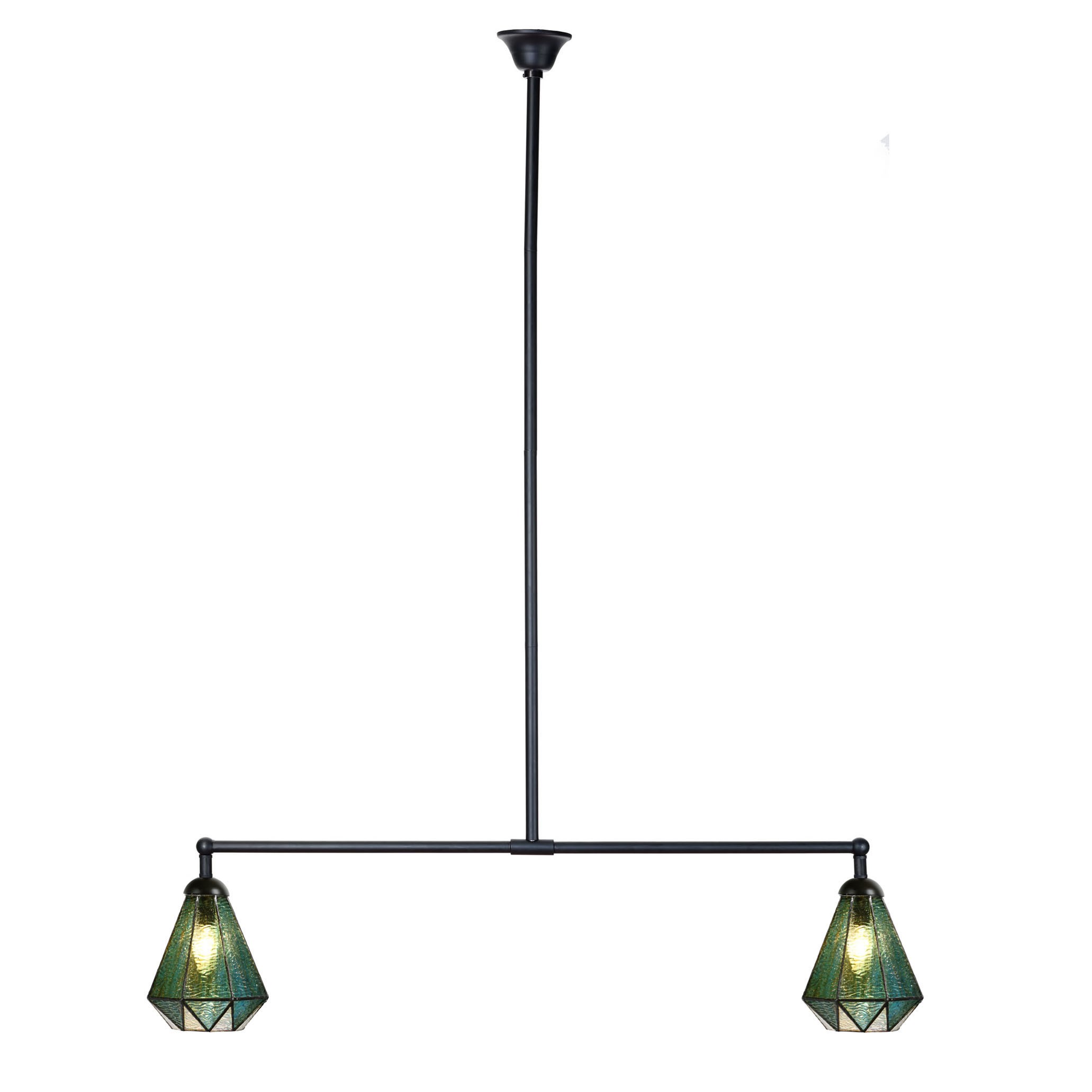 Tiffany T-lamp 2 lights Arata Green
