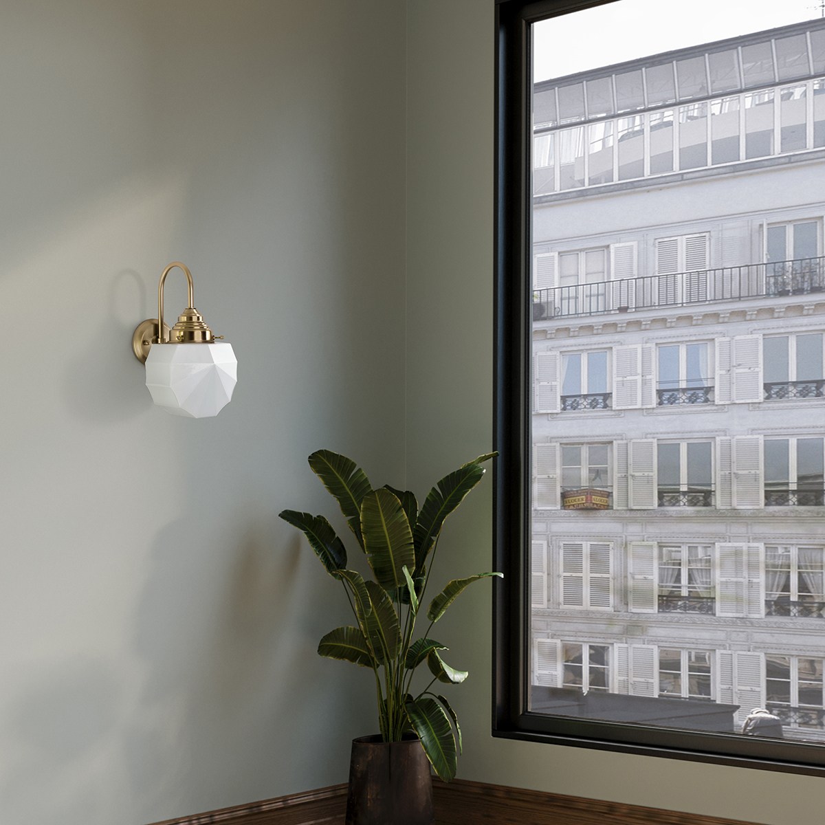 Wall Lamp Johanna Meander Brass