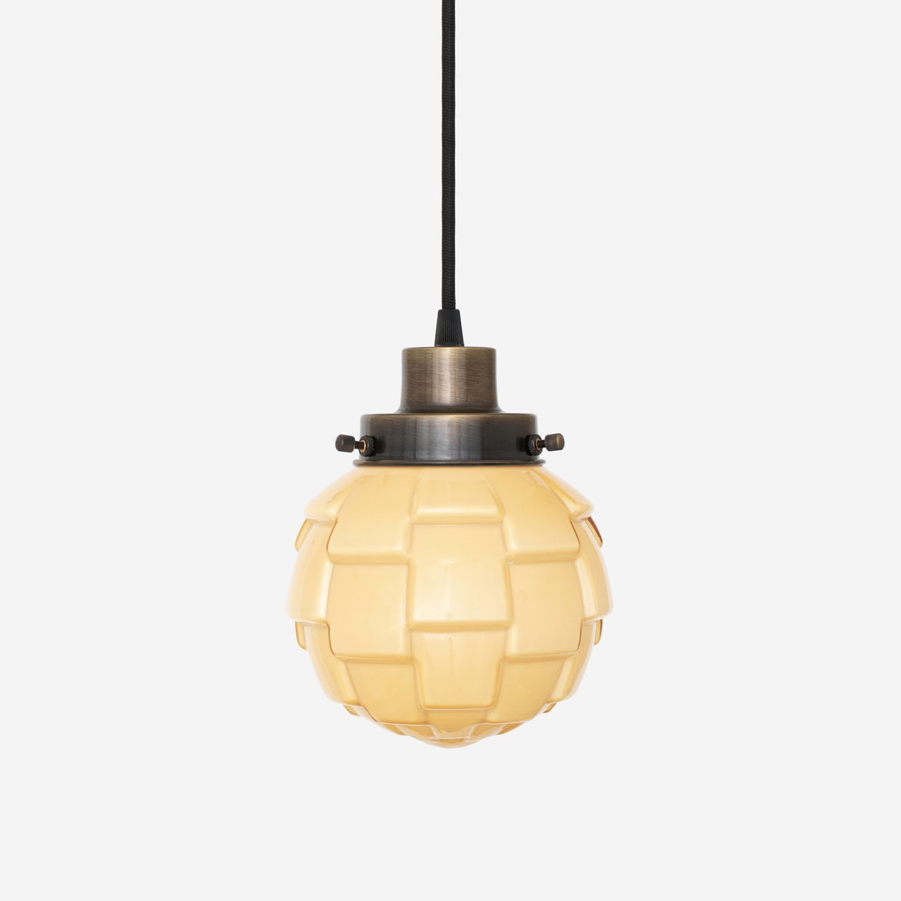 Corded pendant lamp Bretagne Sunny 20's Bronze