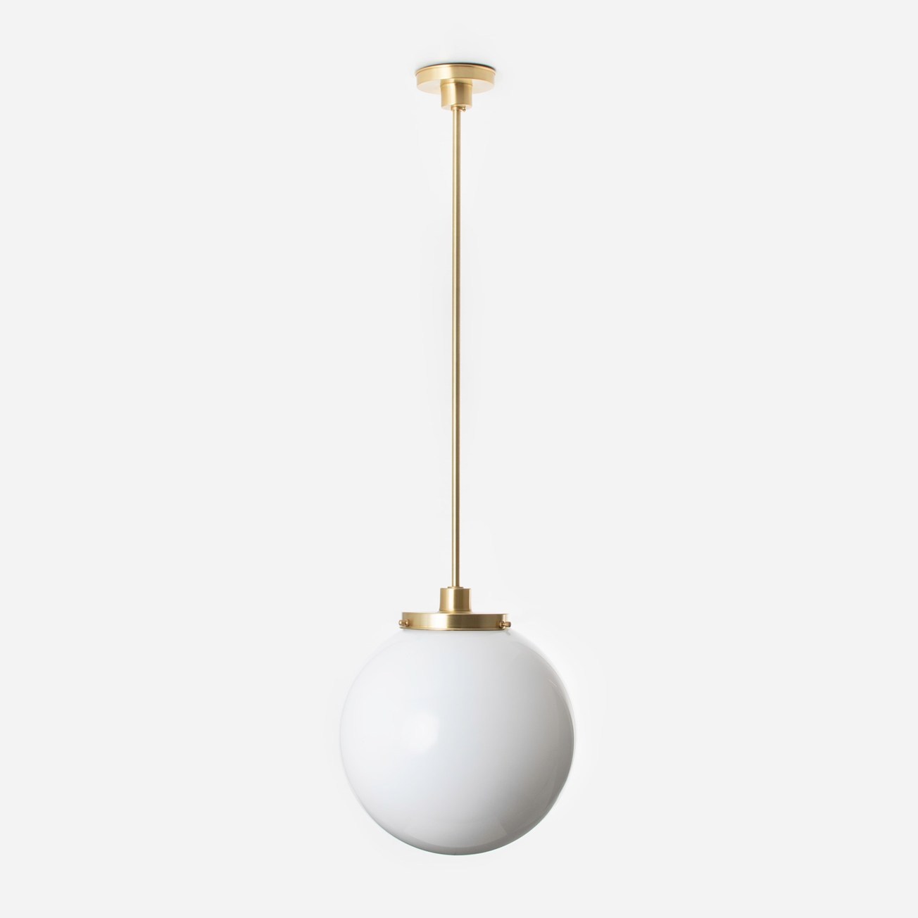 Hanging Lamp Globe Ø 35 20's Brass