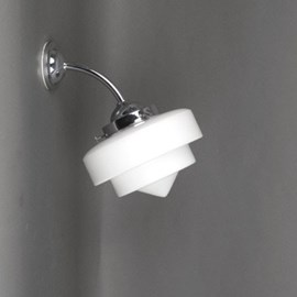 Outdoor/ Large Bathroom Wall Lamp Stepped