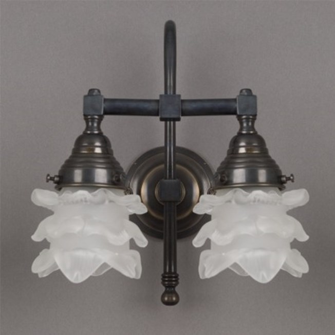 Bathroom Lamp Flower with 2 Lights Arch