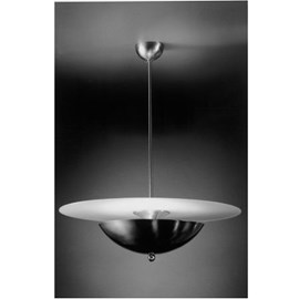 Hanging Lamp Half Moon with Metal Bowl