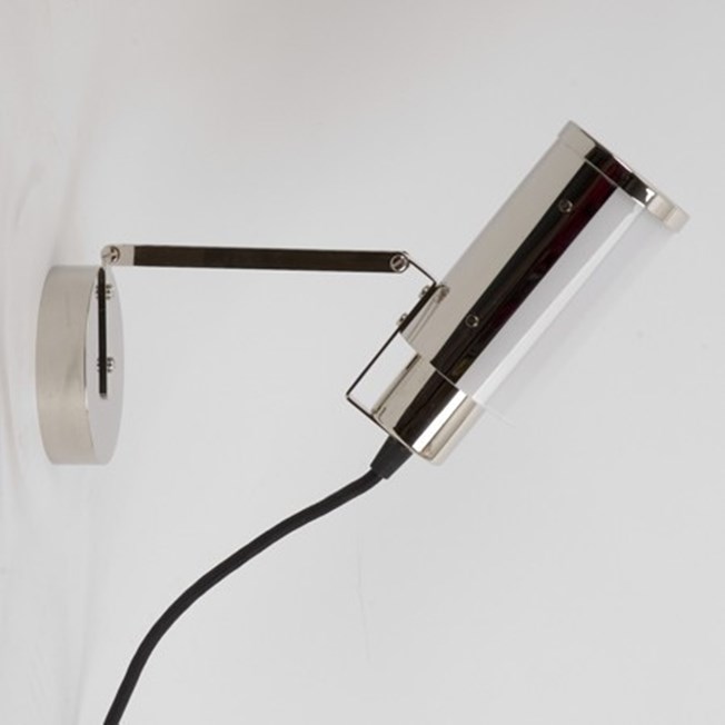 Multifunctional desk/wall/table lamp. Here shown as wall/picture lamp.