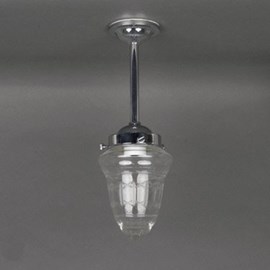 Outdoor/ Large Bathroom Hanging Lamp Clear