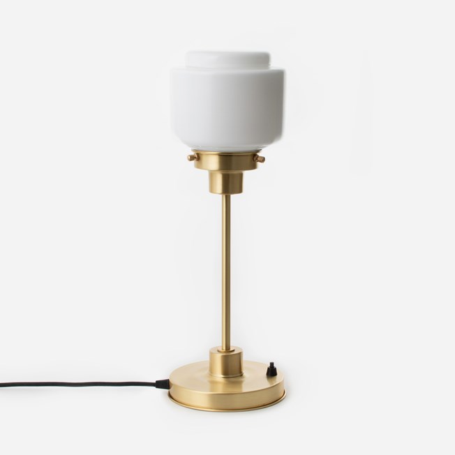 Slim Table Lamp Stepped Cylinder Small 20's Brass