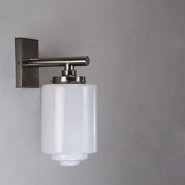 Wall Lamp Opal Stepped Cylinder