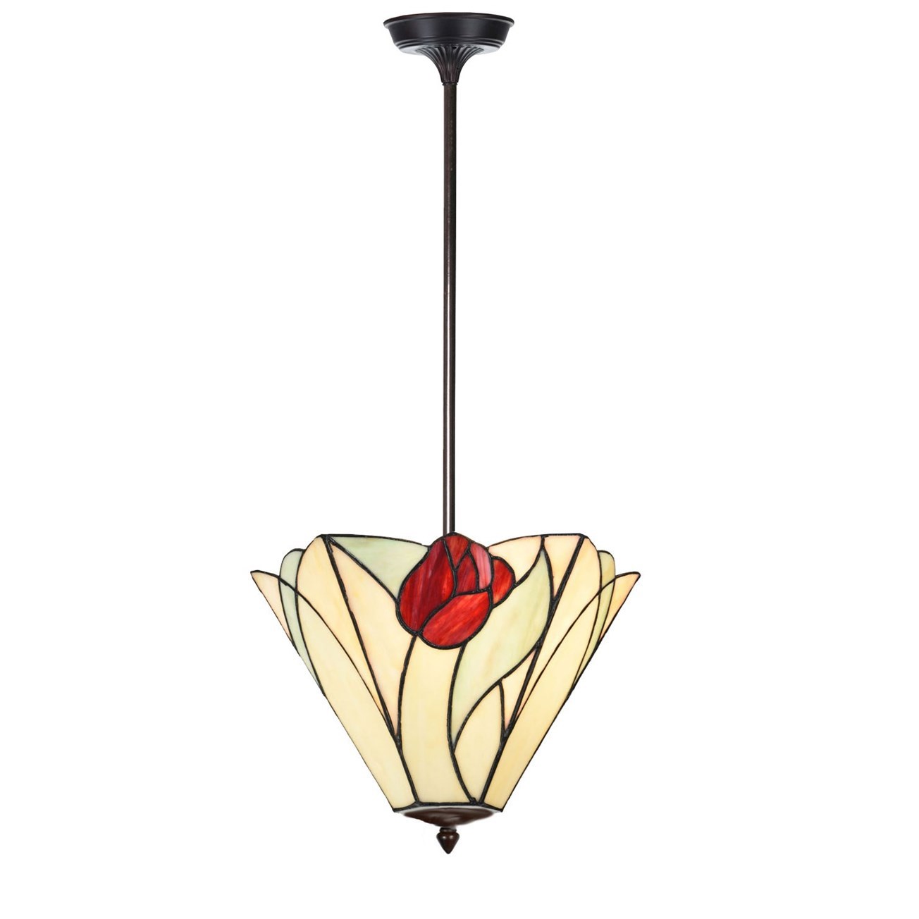 Tiffany Angular Pendant Lamp Tulip