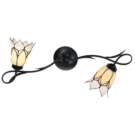 Tiffany Wall Lamp/Ceiling Lamp Lovely Flower White 2